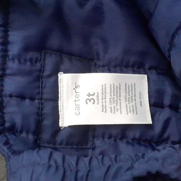Carter’s Navy Snow Bib SIZE 3T - Picture 3 of 4